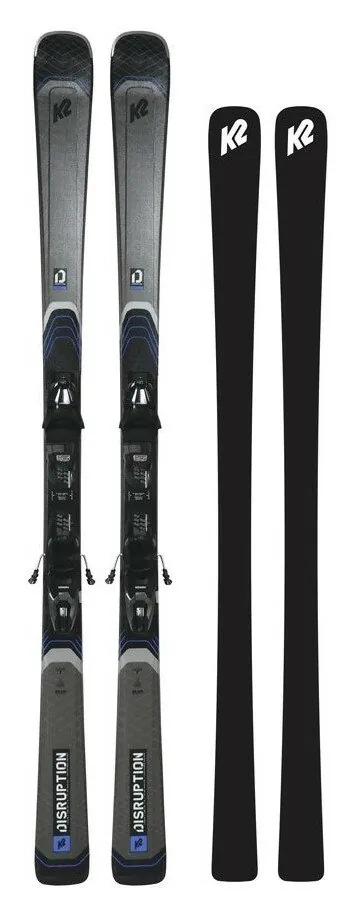 Гірськолижний комплект K2 DISRUPTION 76+M2 10 QKCLK 156см Сірий/чорний (10E0009.272.1+10E1013.172.1) (172 см сірий/чорний)