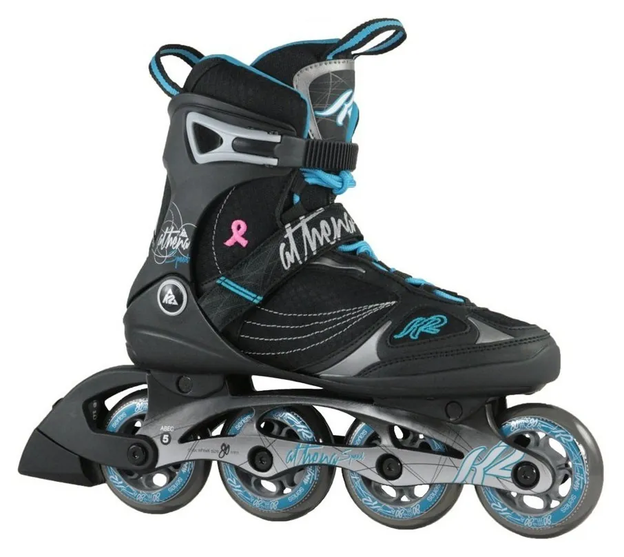 Роликові коньки для дорослих K2 ATHENA SPEED W 40.5 (9.5US) 265мм Black/light blue (3040800) V (235мм)