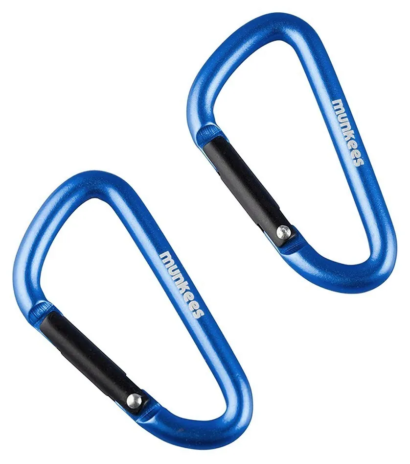 Munkees 3205 карабін D 5 мм x 50 мм (пара) dark blue (3205-DB)