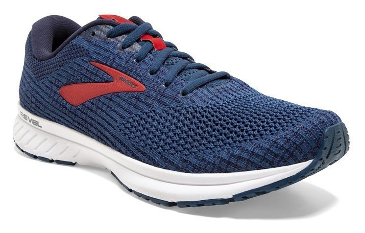 Кросівки чоловічі Brooks REVEL 3 M 41 (8.0US) Poseidon/navy/red (1103141D479), укр, укр