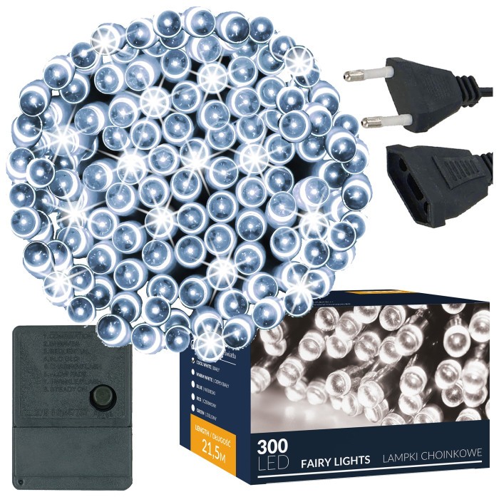 Гирлянда Springos 20 м 300 LED 8 режимов CL0337 Cold White