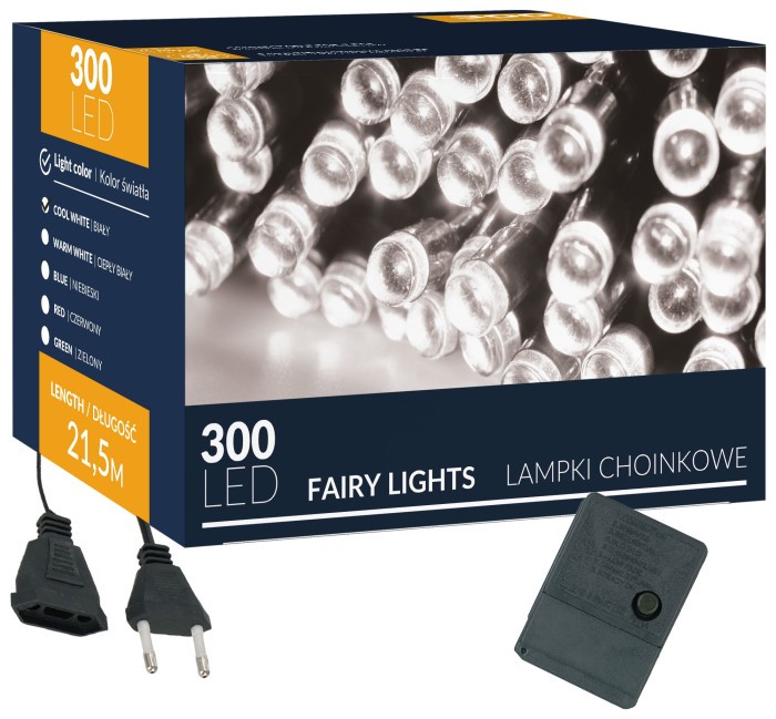 Гирлянда Springos 20 м 300 LED 8 режимов CL0337 Cold White