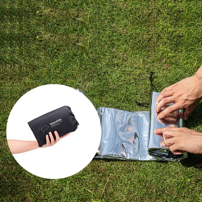 Коврик кемпинговый многофункциональный Naturehike NH20FCD03, 230х260 см, алюминиевая пленка