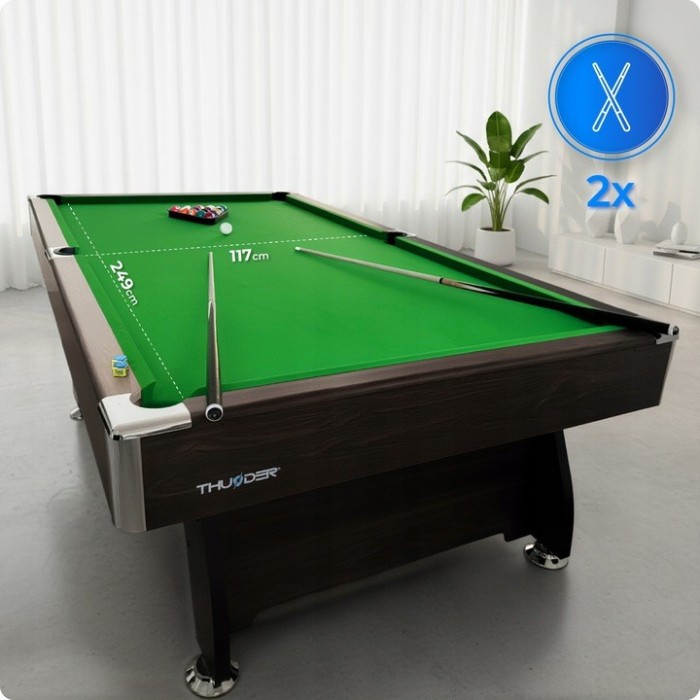 Бильярдный стол THUNDER BOLD-BROWN 9FT, 274 х 142 х 81 см