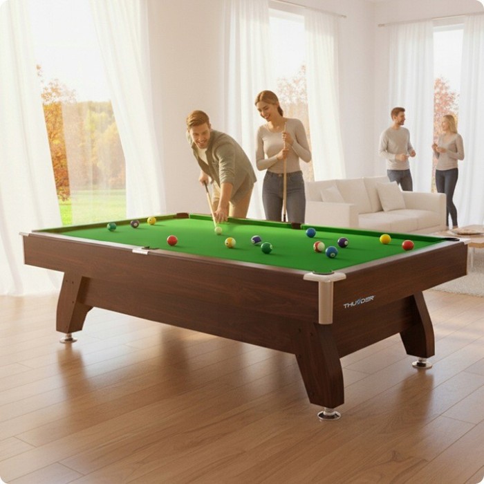 Бильярдный стол THUNDER BOLD-BROWN 9FT, 274 х 142 х 81 см