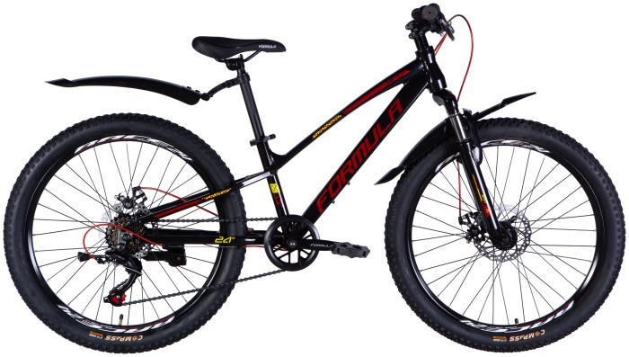 Велосипед AL 24" Formula ACID DD FR рама-11" черно-красный 2025