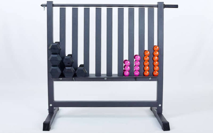 Підставка під гантелі для фітнесу на 100шт Zelart RK2506L (10 секцій)