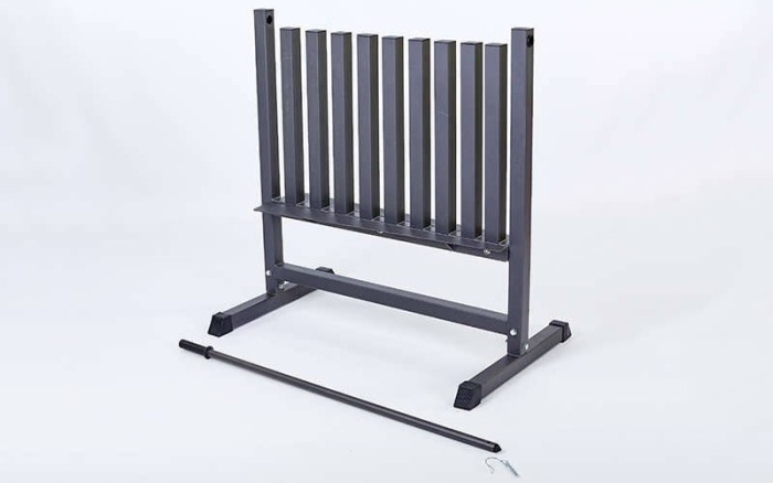 Підставка під гантелі для фітнесу на 100шт Zelart RK2506L (10 секцій), укр, укр