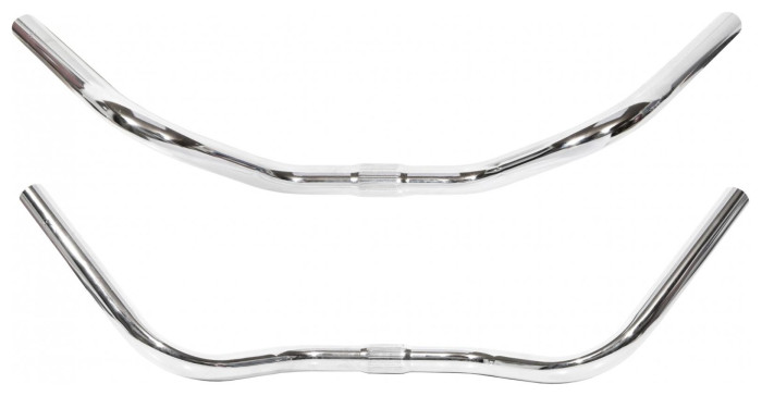 Кермо Сталь 25.4мм L 590 мм 1,4T RUIAN підйом - 70мм срiблястий Райзер, укр, укр