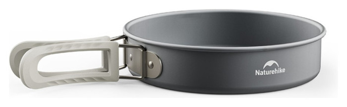 Сковорідка зі складаною ручкою Naturehike CNK2450CF010, 17,5 см, алюміній, укр, укр