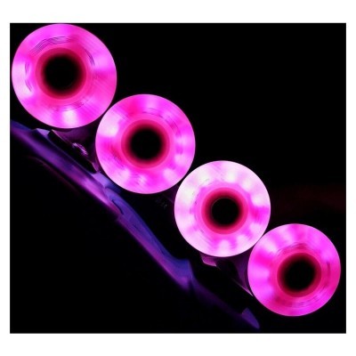 Колесо для роликов, светящиеся Flying Eagle Lazerwheelz-Sparkle фиолетовые 80 мм