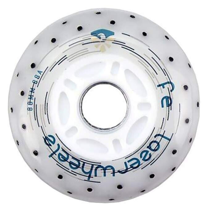 Колесо для роликов, светящиеся Flying Eagle Lazerwheelz-Sparkle фиолетовые 80 мм