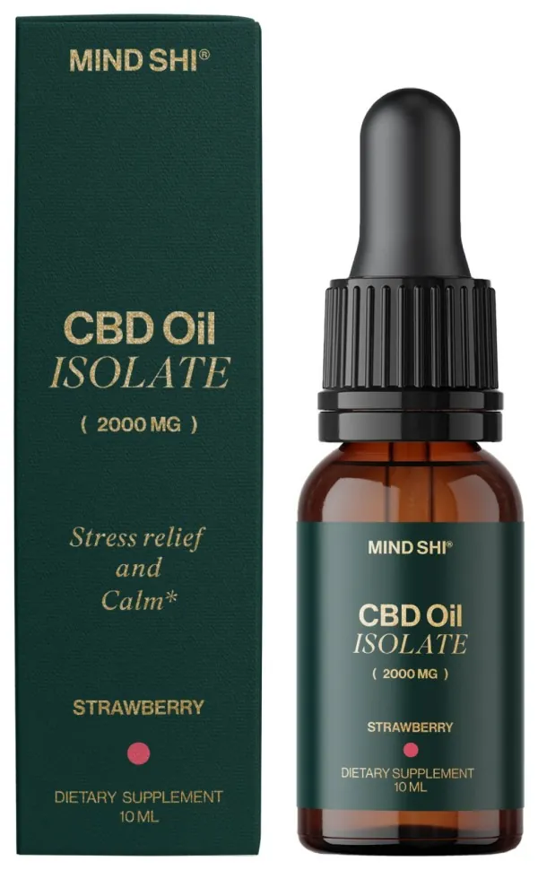 CBD Oil Isolate 2000 mg Strawberry - 10 ml (DSN_2023-10-3801)