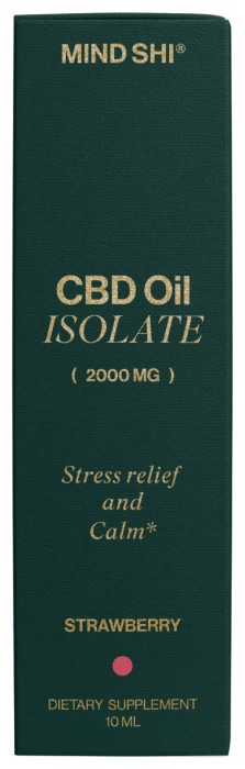 CBD Oil Isolate 2000 mg Strawberry - 10 ml