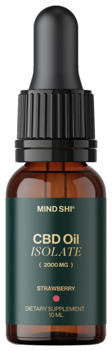 CBD Oil Isolate 2000 mg Strawberry - 10 ml