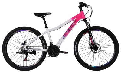 Велосипед AL 27.5" SPACE IZIDA DD FR рама-15" розово-белый 2026