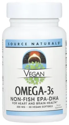 Vegan Omega-3s EPA-DHA 300 mg - 30 softgels
