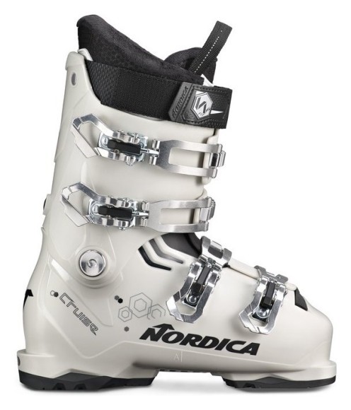 Черевики гірськолижні Nordica THE CRUISE 55 W 38 (240мм) White/ivory/black (05067400-WRH), укр
