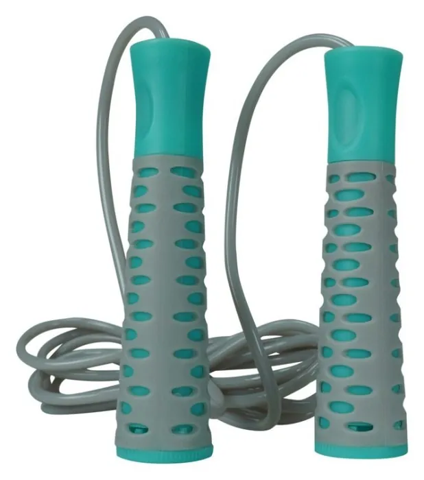 Скакалка PowerPlay 4206 Jump Rope PRO+ Сіро-м'ятна (2,75m.)