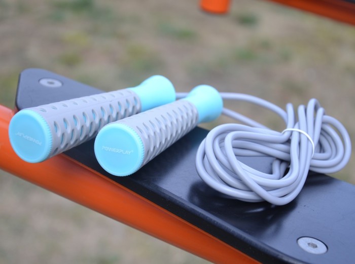 Скакалка PowerPlay 4206 Jump Rope PRO+ Сіро-м'ятна (2,75m.)