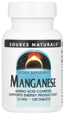 Manganese 10mg - 100 tabs (Поврежденная банка)
