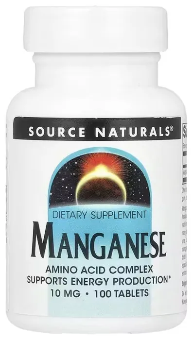 Manganese 10mg - 100 tabs (Поврежденная банка)