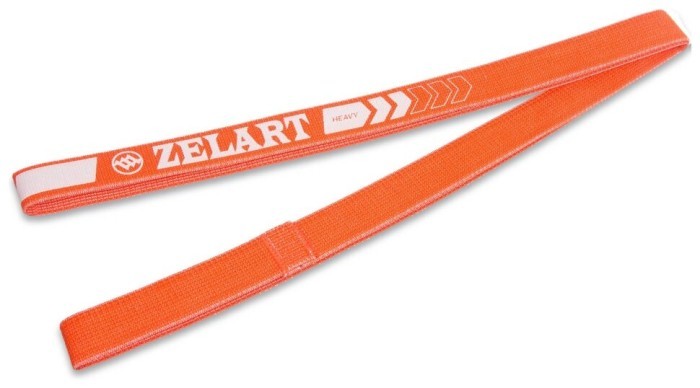 Стрічка опору HIP LOOP Zelart FI-1970-L (208x4,5см, жорсткість L), помаранчевий, укр, укр