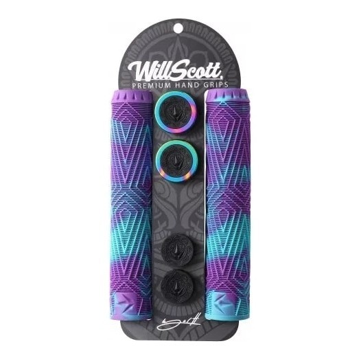 Гріпси для самокату Blunt Hand Grip WILL SCOTT - Purple/Teal, укр, укр