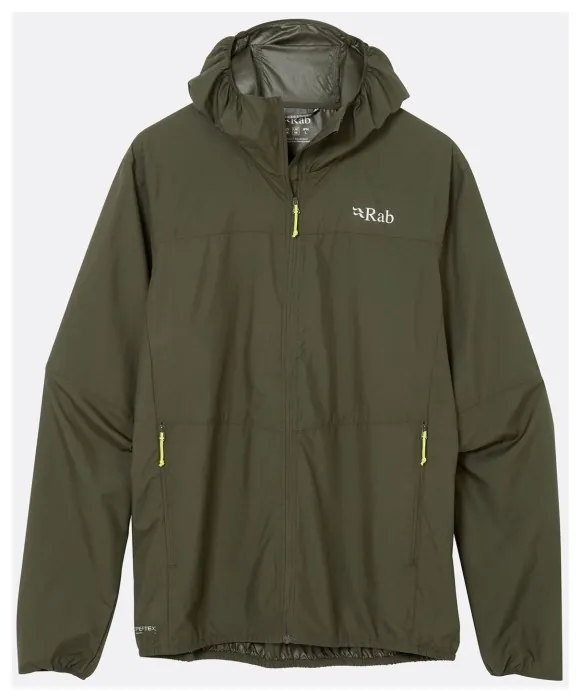 Вітровка чоловіча Rab Windgather Hoody, Army