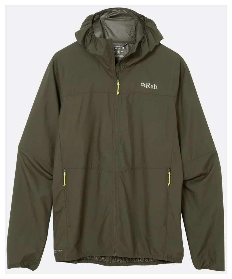 Вітровка чоловіча Rab Windgather Hoody, Army (XL)