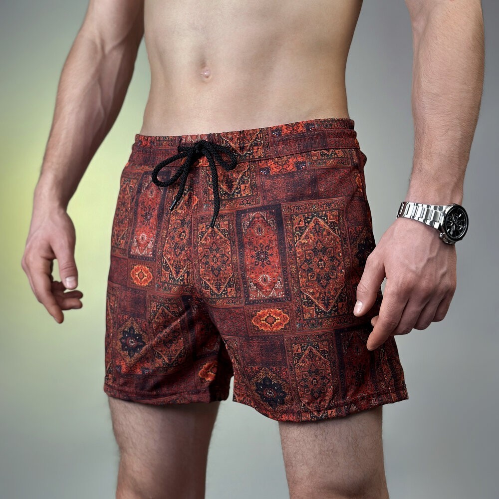 Принтовані чоловічі шорти для плавання Pobedov Pool day Kovrу