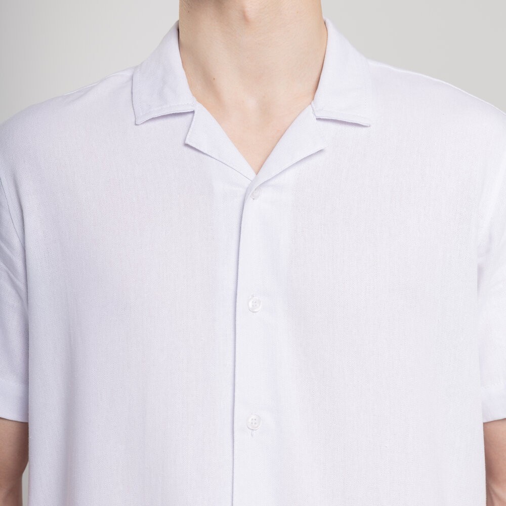 Чоловіча сорочка з коротким рукавом біла Pobedov Marsel