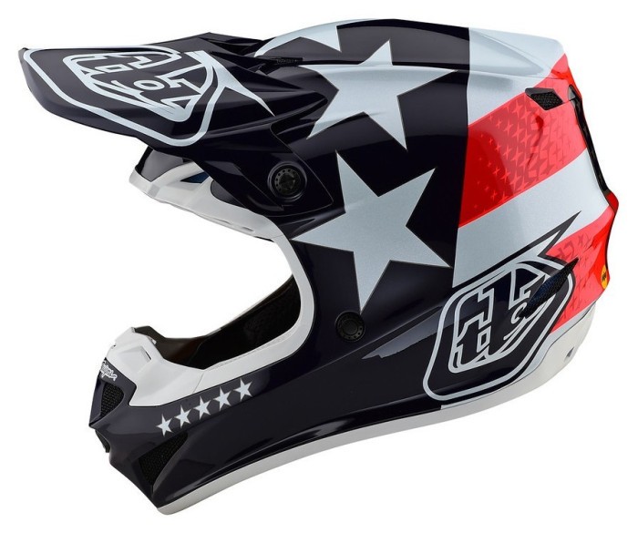 МотоШолом TLD SE4 POLYACRYLITE [FREEDOM RED / WHITE] L
