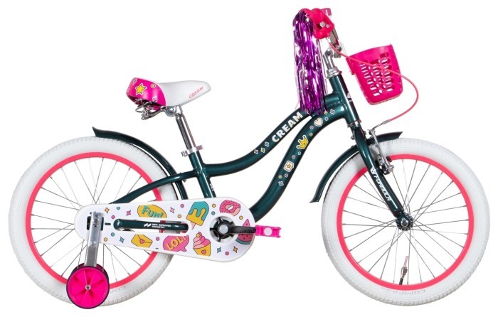 Велосипед 18" Formula CREAM 2022 (зелений з рожевим), укр, укр