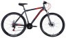 Велосипед 29" Discovery RIDER 2024 (темно-сріблястий з червоним (м)), укр