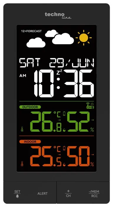 Метеостанция Technoline WS6458 Black (WS6458)