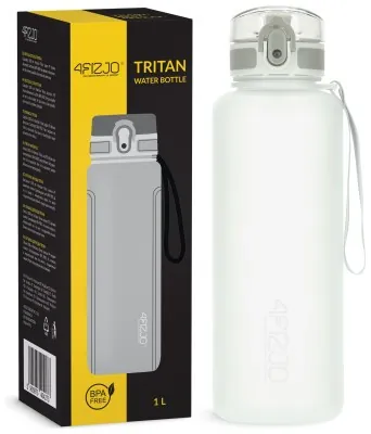 Бутылка для воды спортивная 4FIZJO 1000 мл Grey (P-5905973404273)