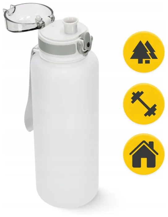 Бутылка для воды спортивная 4FIZJO 1000 мл Grey (P-5905973404273)