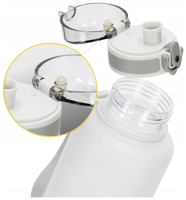 Бутылка для воды спортивная 4FIZJO 1000 мл Grey (P-5905973404273)