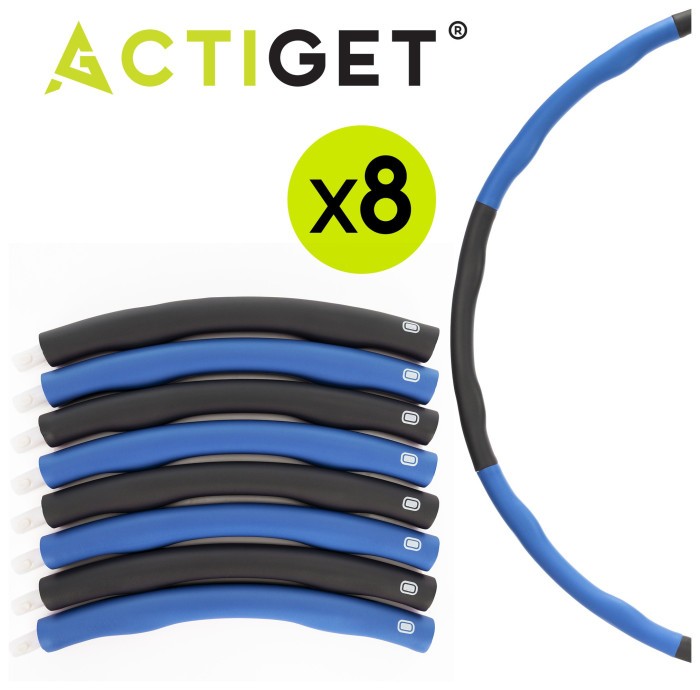 Обруч для талії Actiget (хулахуп) м'який, складний 88 см 1 кг ACT0133 Grey/Blue