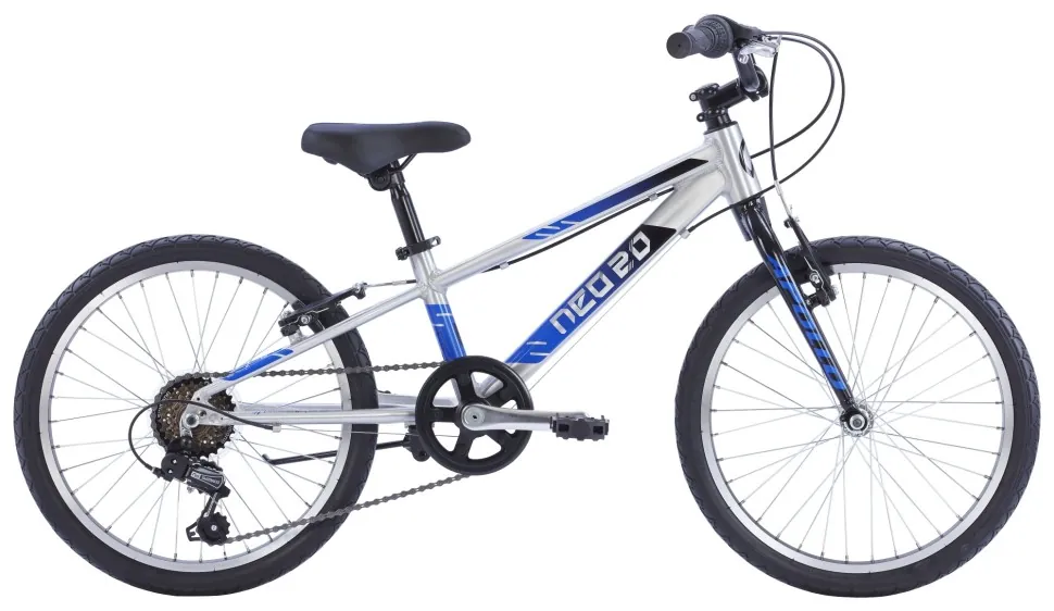 Велосипед 20" Apollo NEO 6s boys Brushed Alloy / Black / Blue Fade (SKD-36-58)
