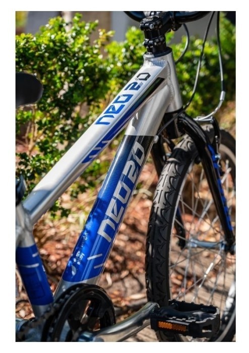 Велосипед 20" Apollo NEO 6s boys Brushed Alloy / Black / Blue Fade, укр, укр