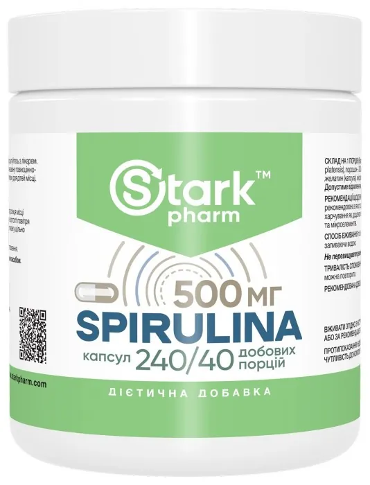 Spirulina 500mg - 240 caps