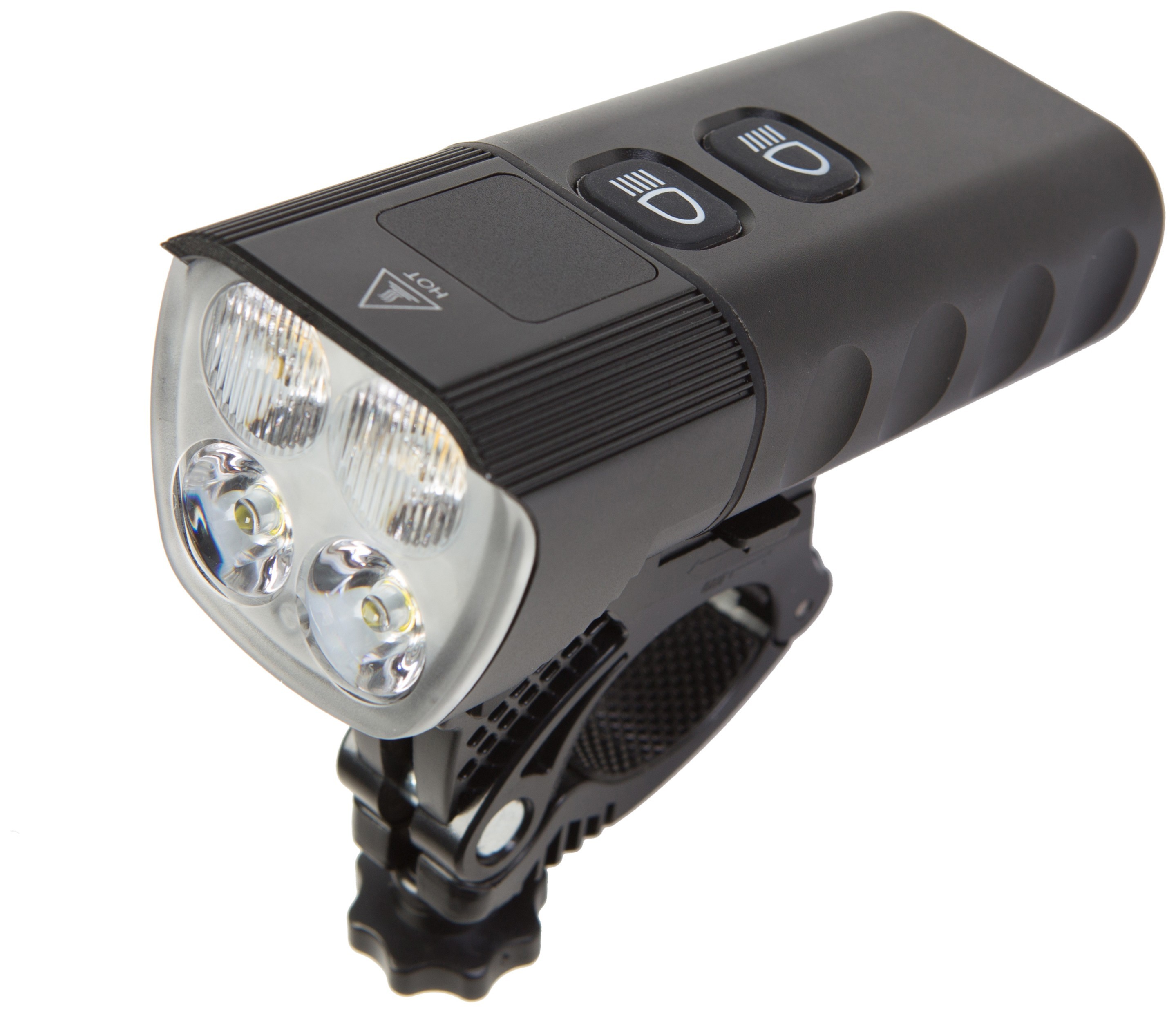 Ліхтар передній BC-FL1486 4 світлодіода XPG 1600лм живлення 2х18650 6400mAh Al + Pl