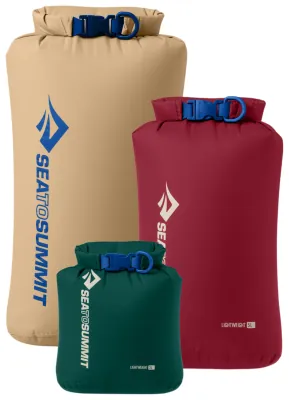 Набор гермочехлов Sea to Summit Lightweight Dry Bag Set, 3 Piece, 3/5/8L, Tibetan Red/Rain Forest/Starfish