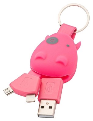 Munkees 3700 брелок-зарядка Smart Charger pink