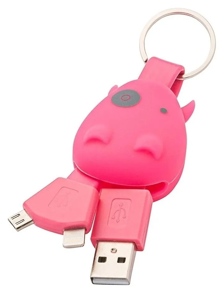 Munkees 3700 брелок-зарядка Smart Charger pink (3700-PN)
