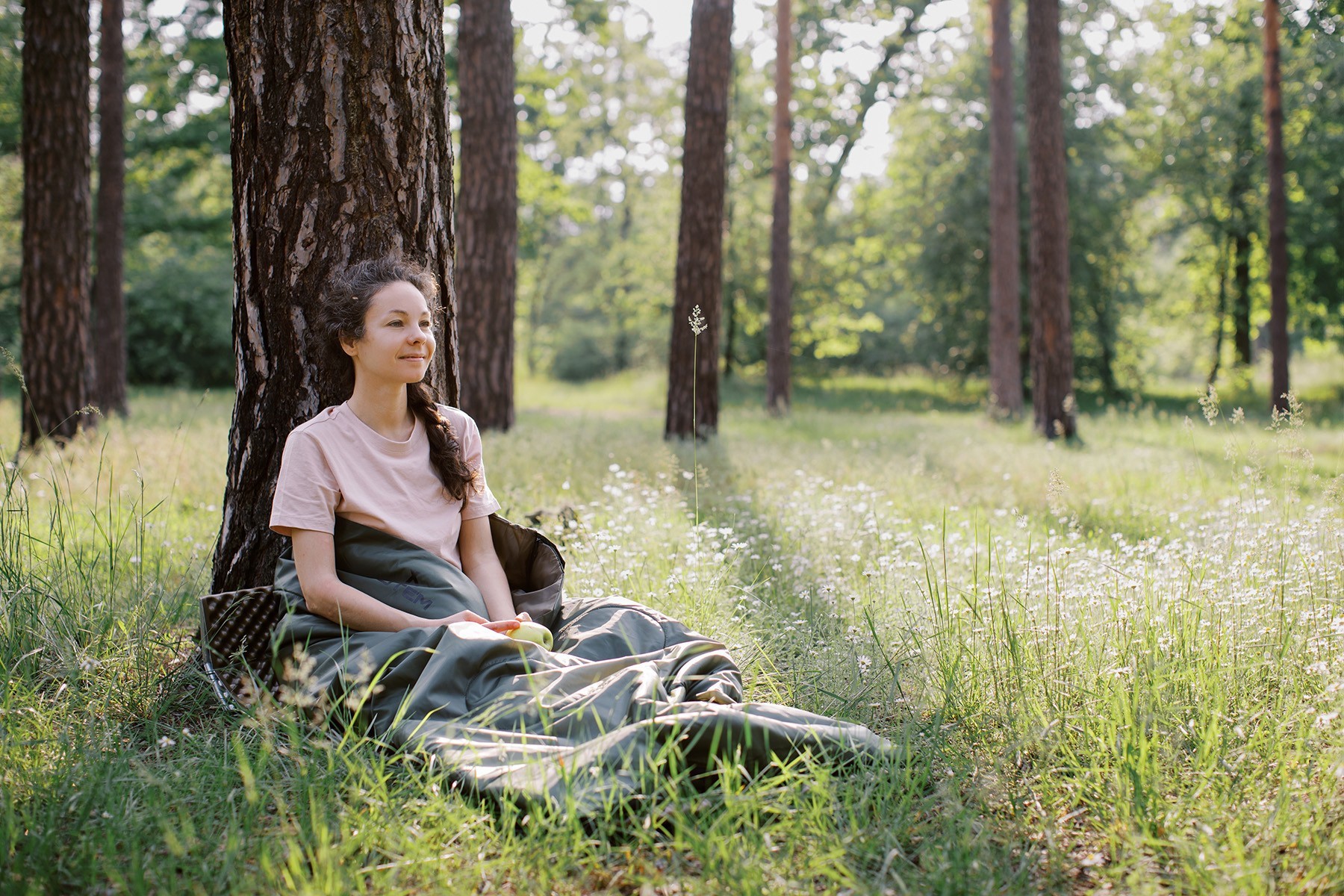 Спальный мешок Totem Woodcock XXL одеяло левый оливковый 190/90 UTTS-002