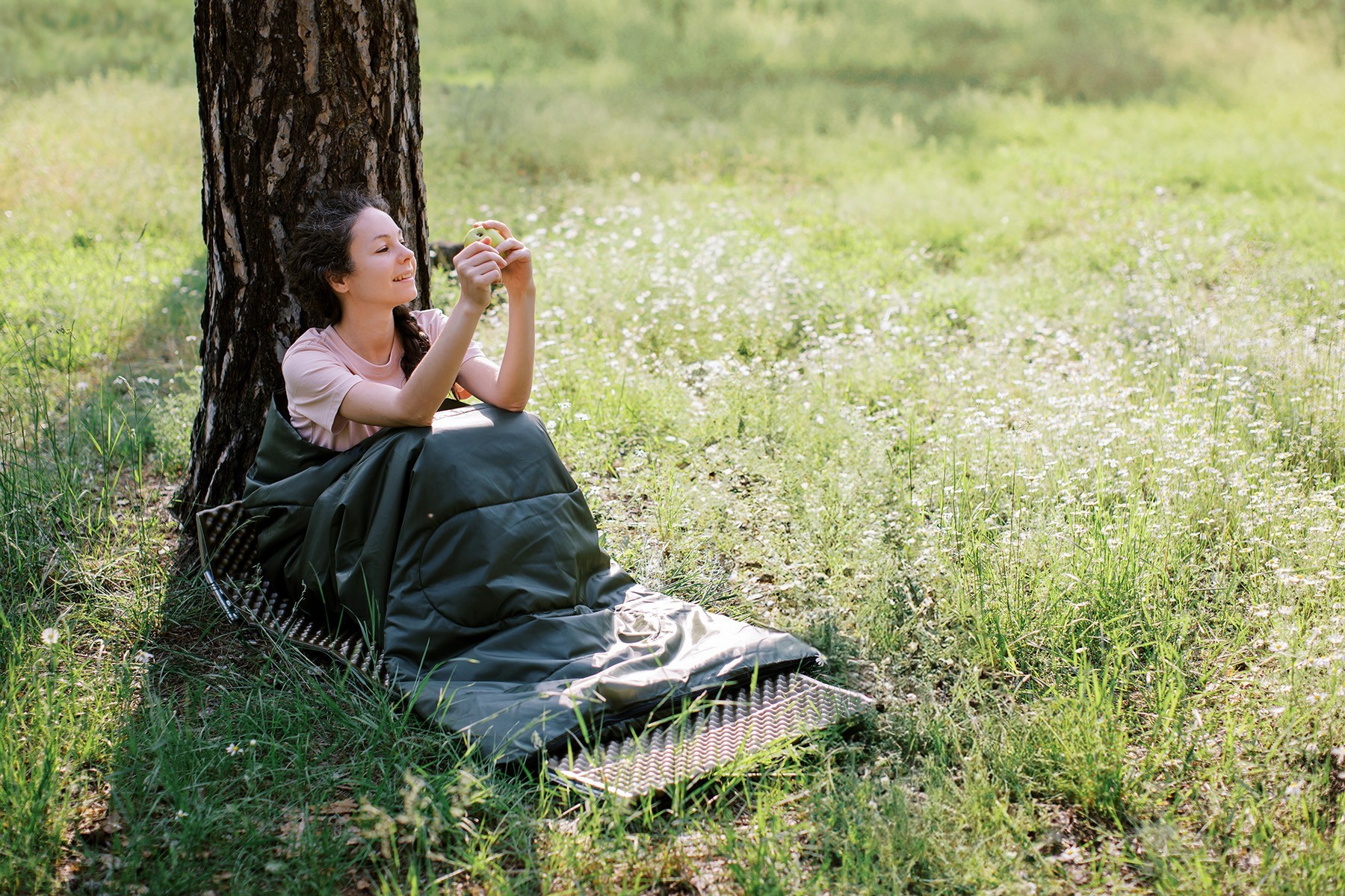 Спальный мешок Totem Woodcock XXL одеяло левый оливковый 190/90 UTTS-002