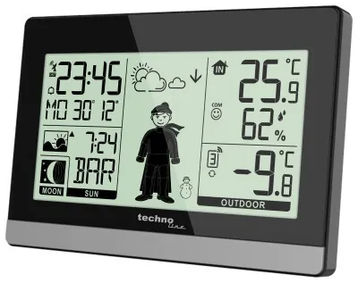 Метеостанция Technoline WS9612 Black (WS9612)